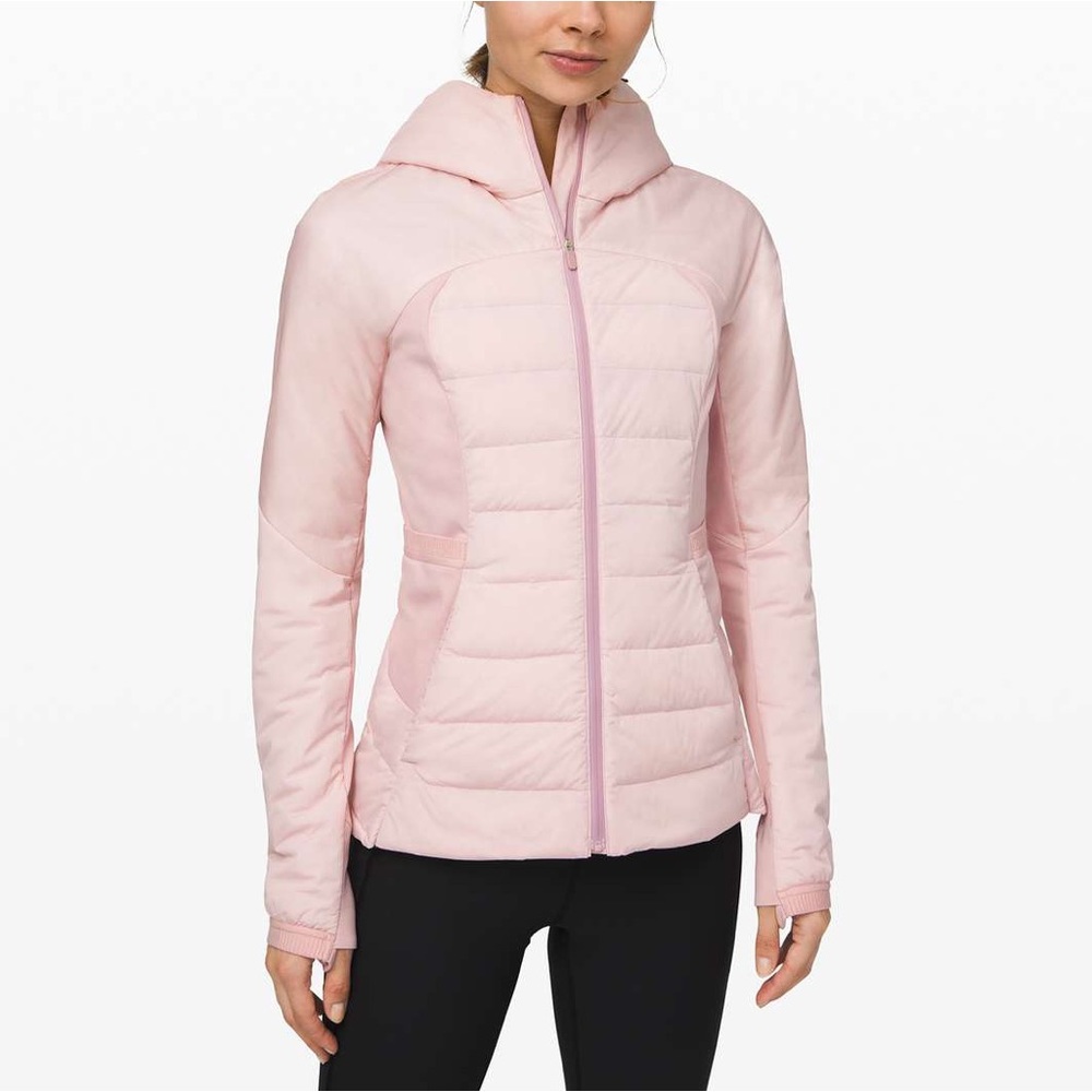 NWOT LULULEMON Down For It All Jacket in porcelain pink size 8